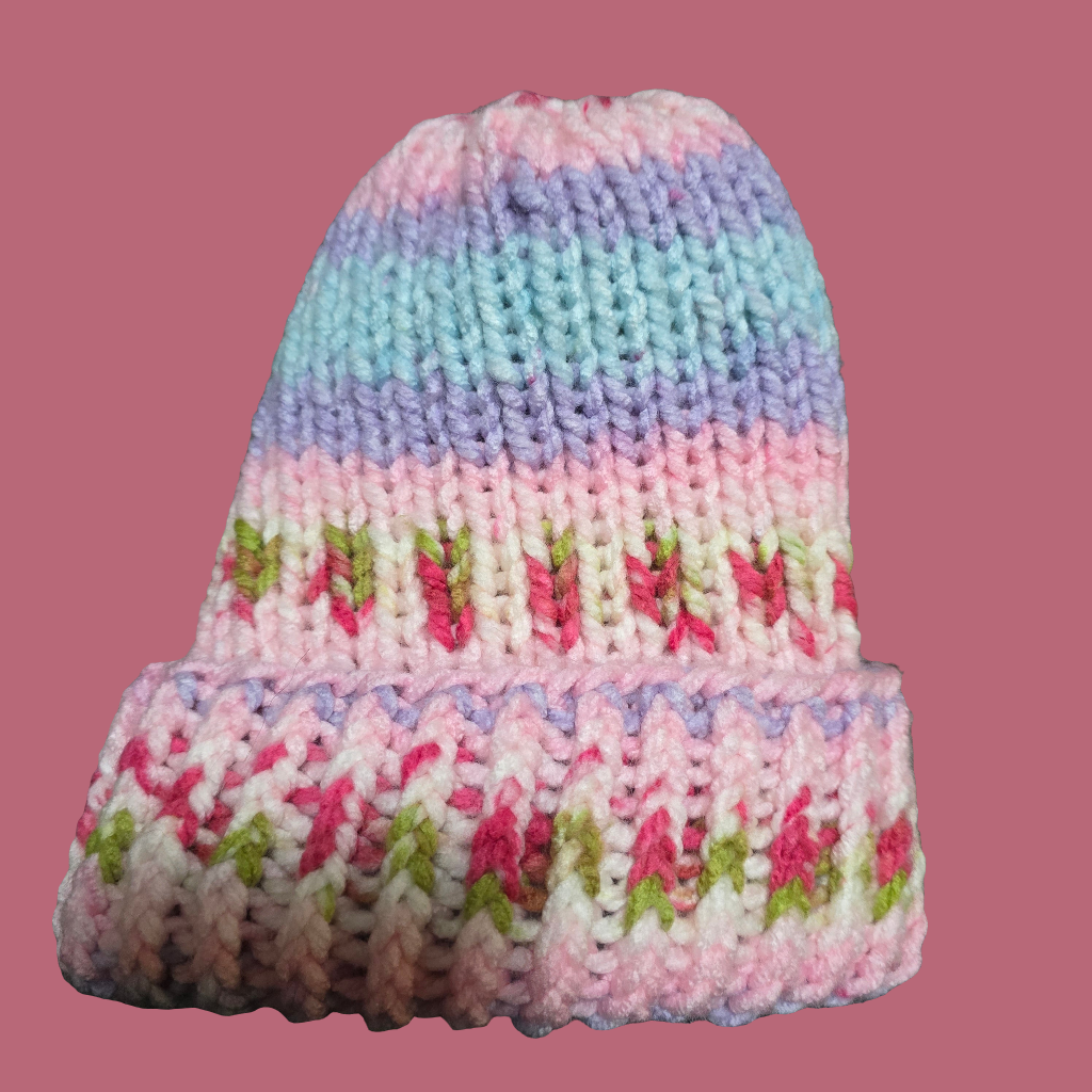 Flower Power Knit Beanie